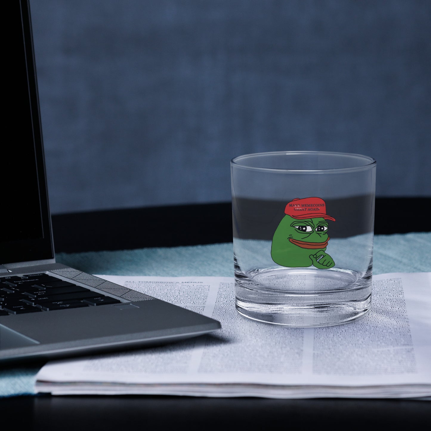 $PEPE Rocks glass